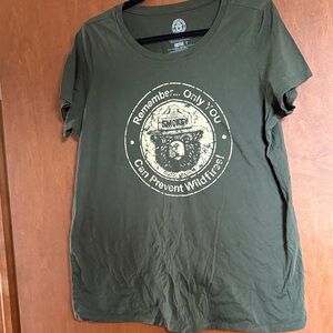Torrid Green Smokey Bear Tee